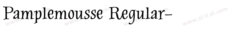 Pamplemousse Regular字体转换